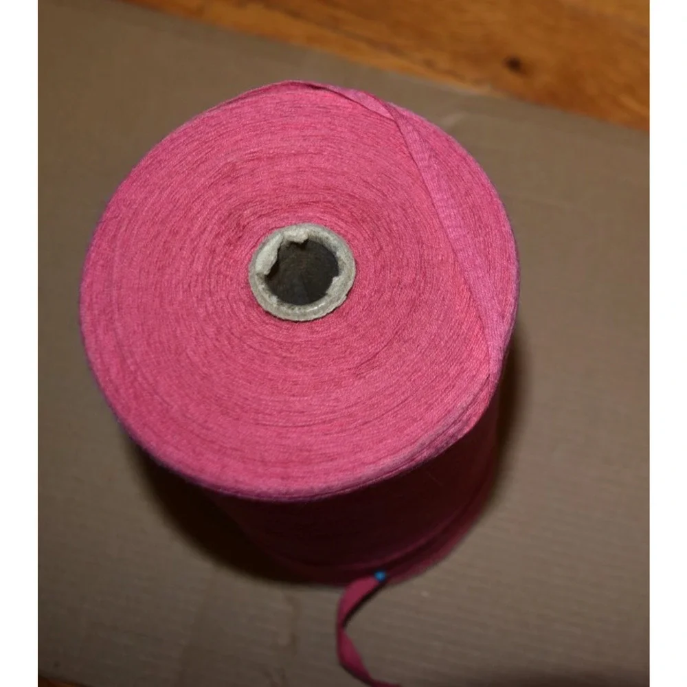 Vtg Pink Roll Stretchy Knit Bias Edging Seam Sewing Trim 1/4